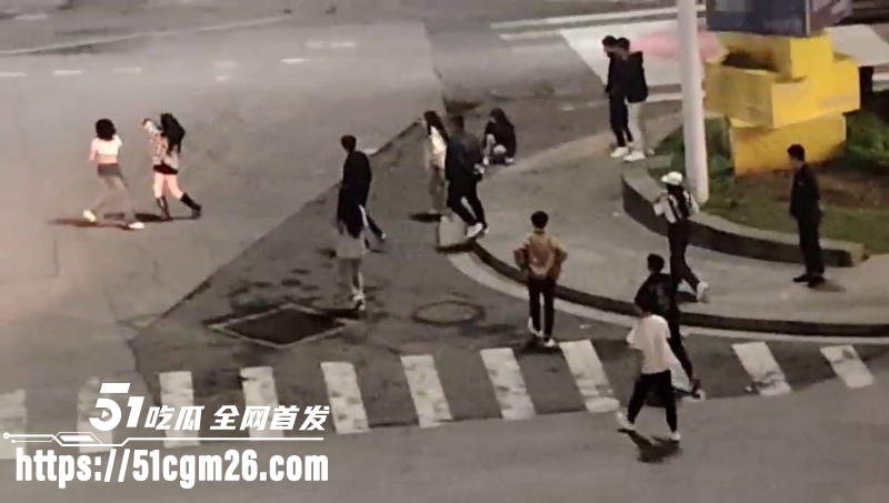 19岁精神小伙精神小妹 马路约群架 5