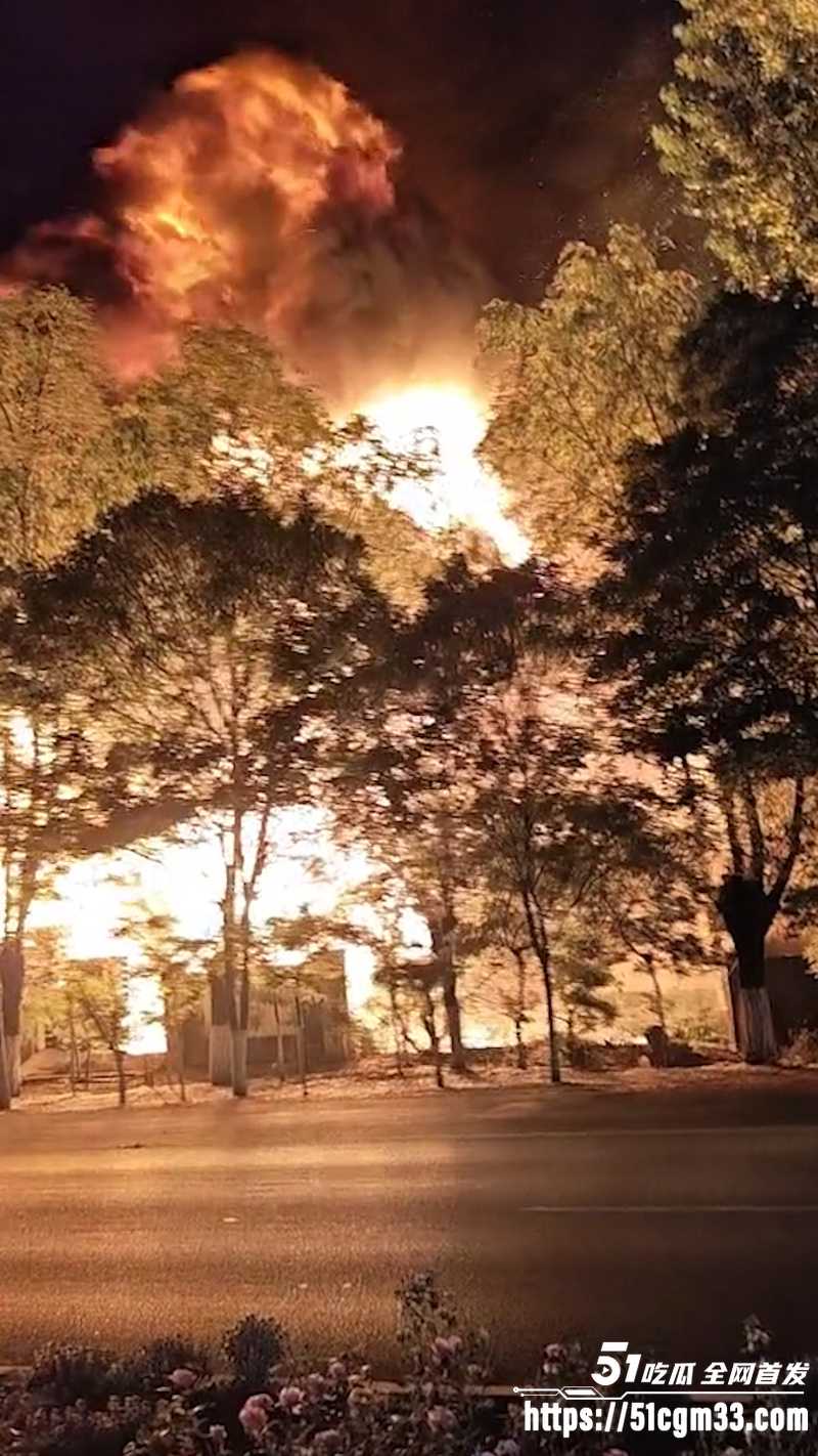 河北文安工厂深夜起火 4 河北文安工厂深夜起火 4