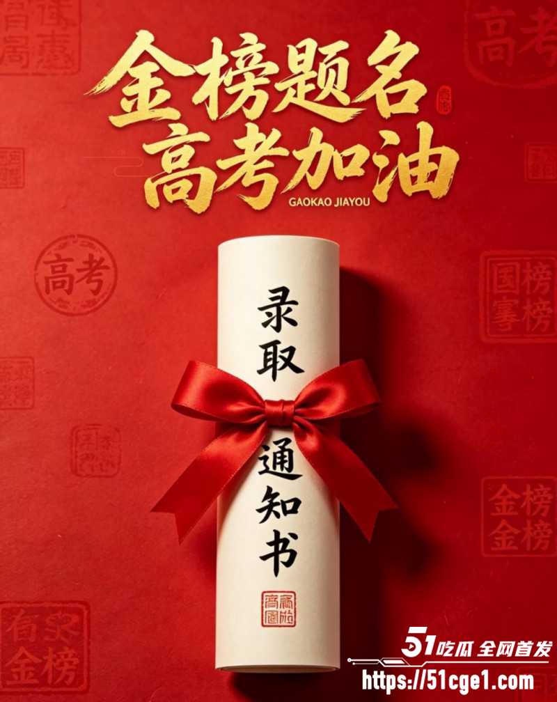51吃瓜祝福高考生高考加油金榜题名01