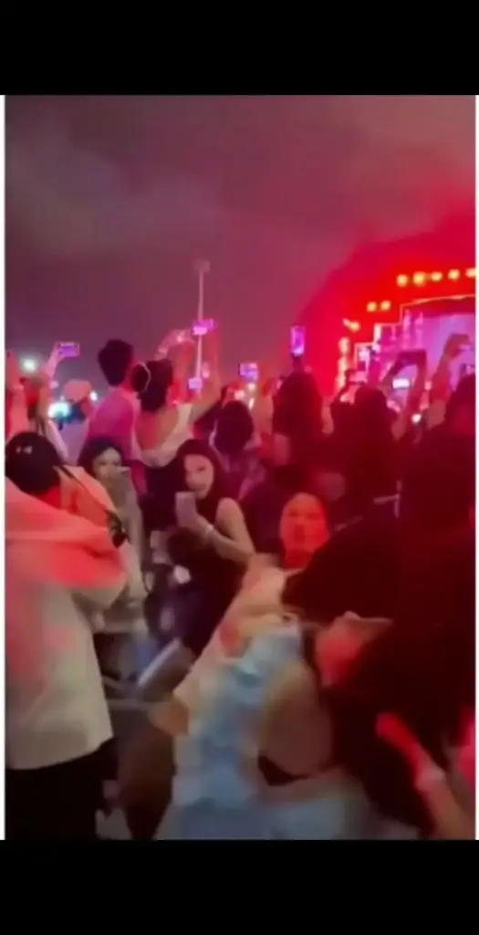 澳门权志龙演唱会上演全武行台下女粉互撕最全视角