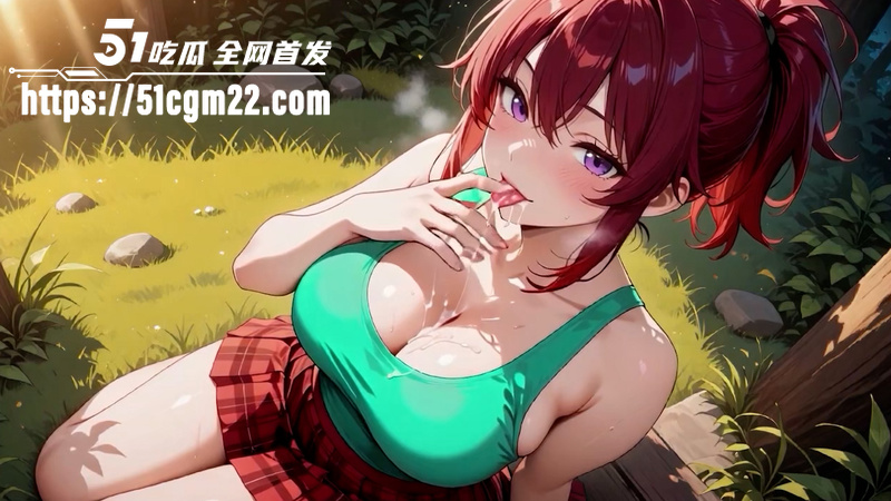 3D动漫 红发马尾女孩 户外狂野骑乘 1