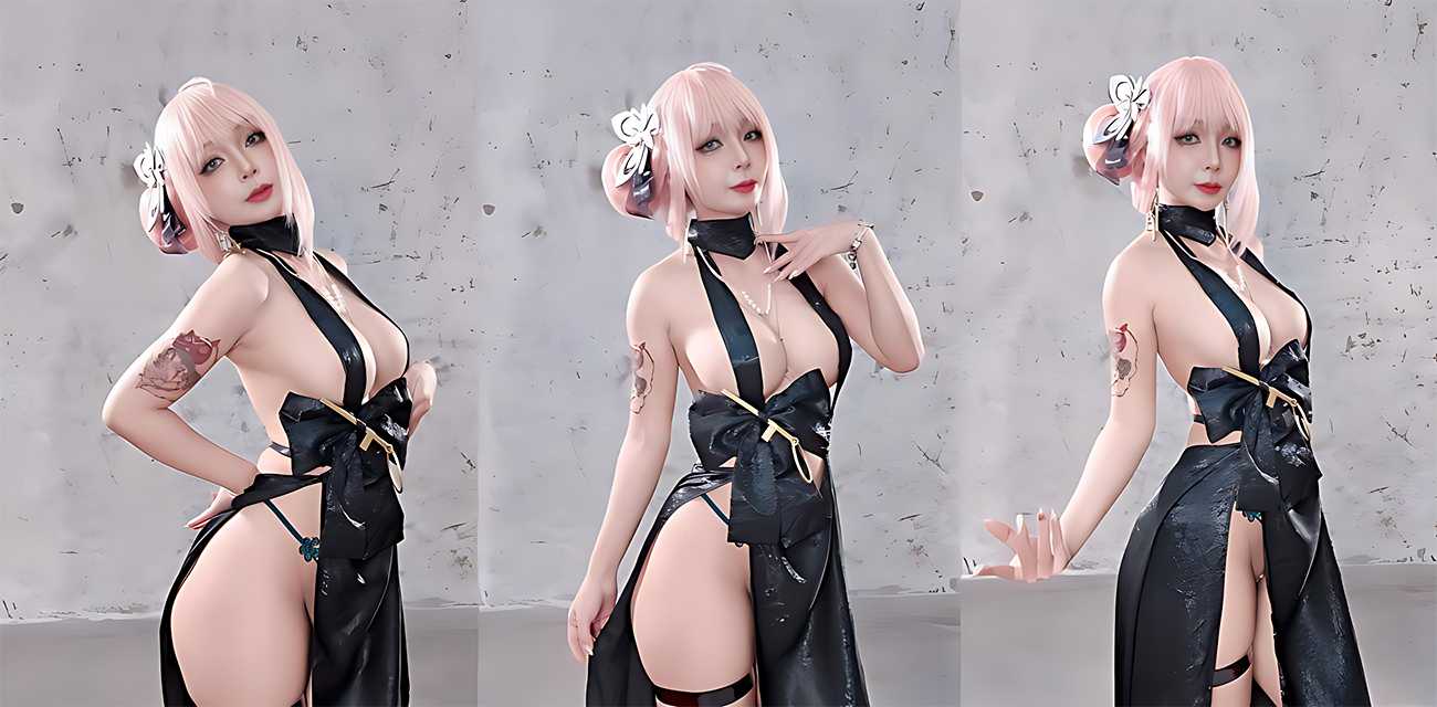 日本知名coser UmekoJ 化身胜利女神Nikke 展现爆乳肥臀下的曼妙身姿！