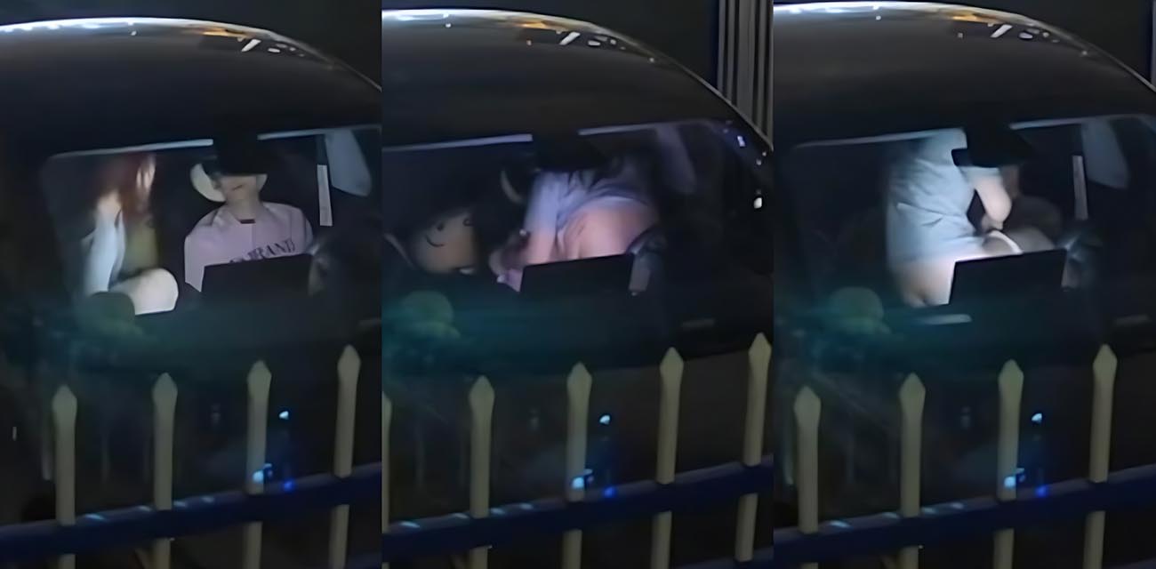 监控记录真实车震 苏BA55005小情侣深夜车震 车内激情太猛了！