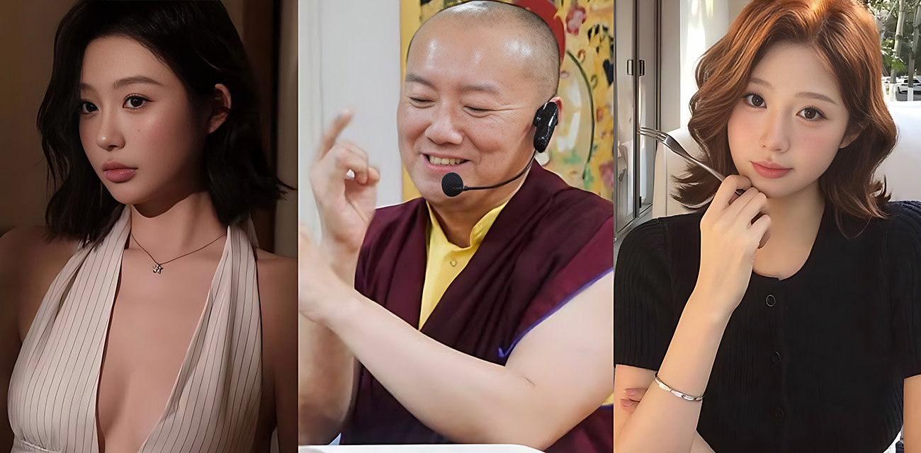台湾藏传佛教界人士 多杰仁卿 被曝丑闻 私下与多名女性聊骚暧昧 其私下开发约炮视频流出