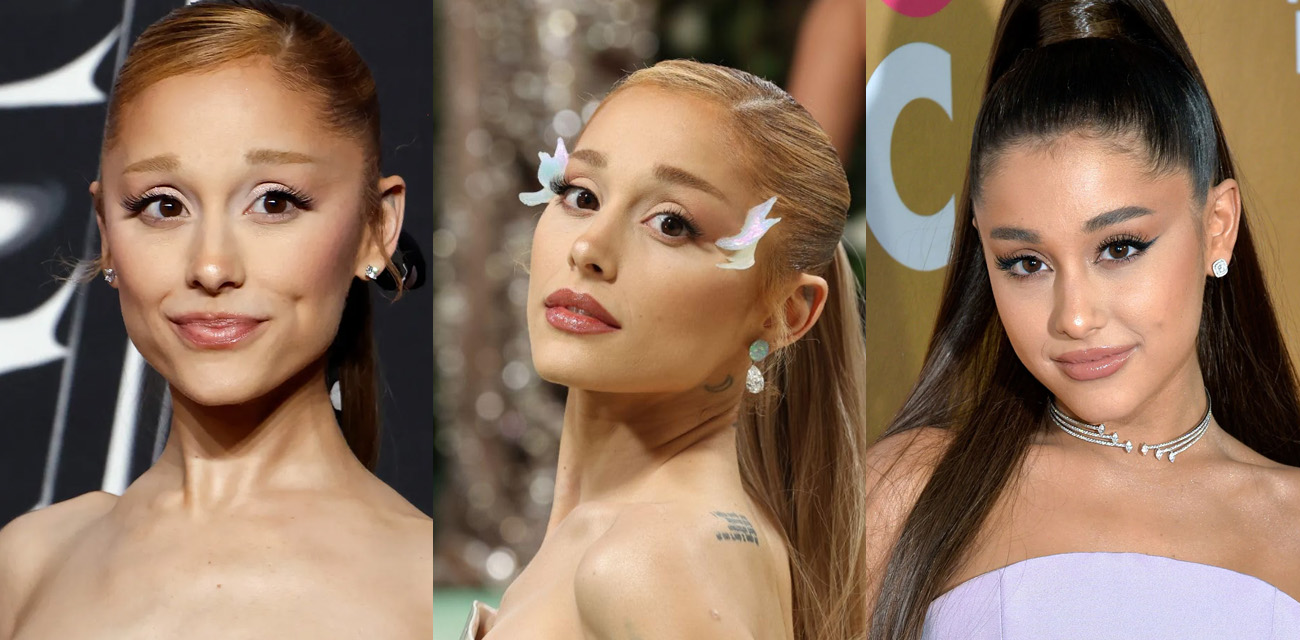 美国创作歌手ArianaGrande自拍照走光 蹲地逗狗时的露奶头照片在IG疯传