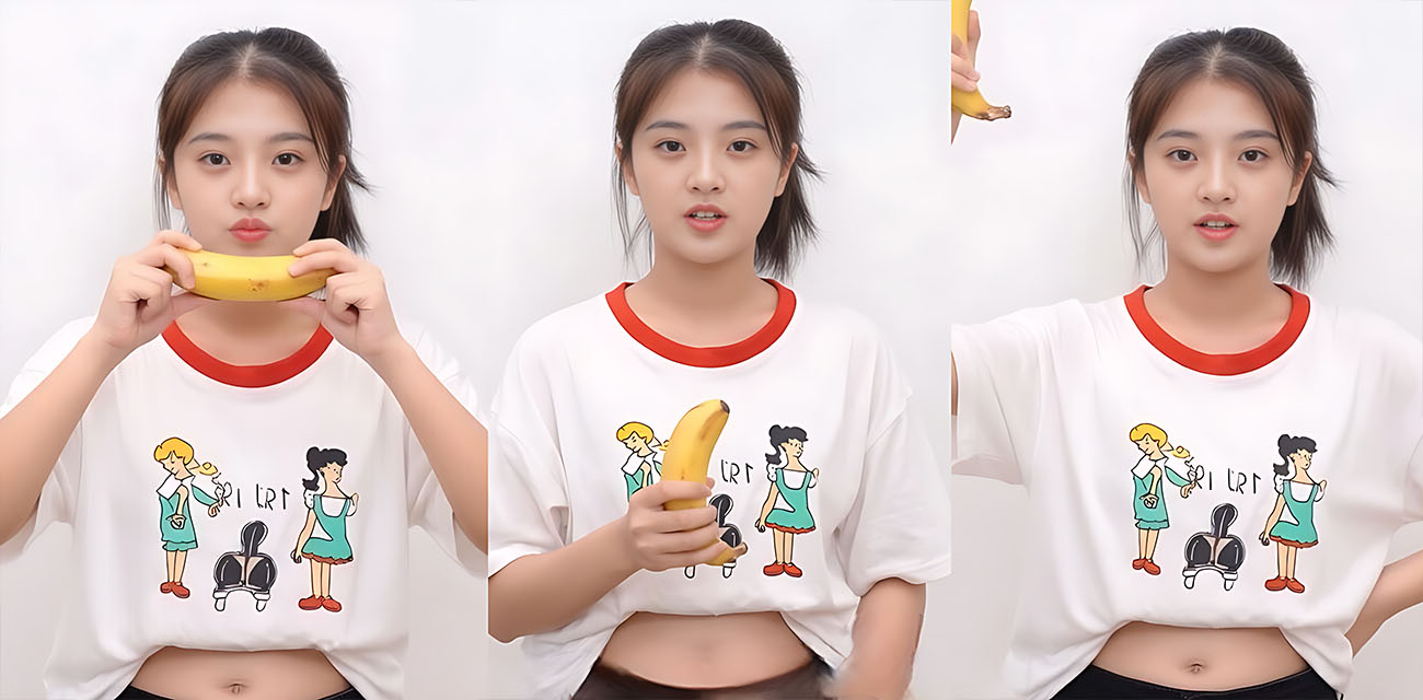 清纯女优 林予曦 乱伦力作 兄妹蕉谈近亲相奸 香蕉口交换真鸡巴 后入狂操打桩浓精射满全身！