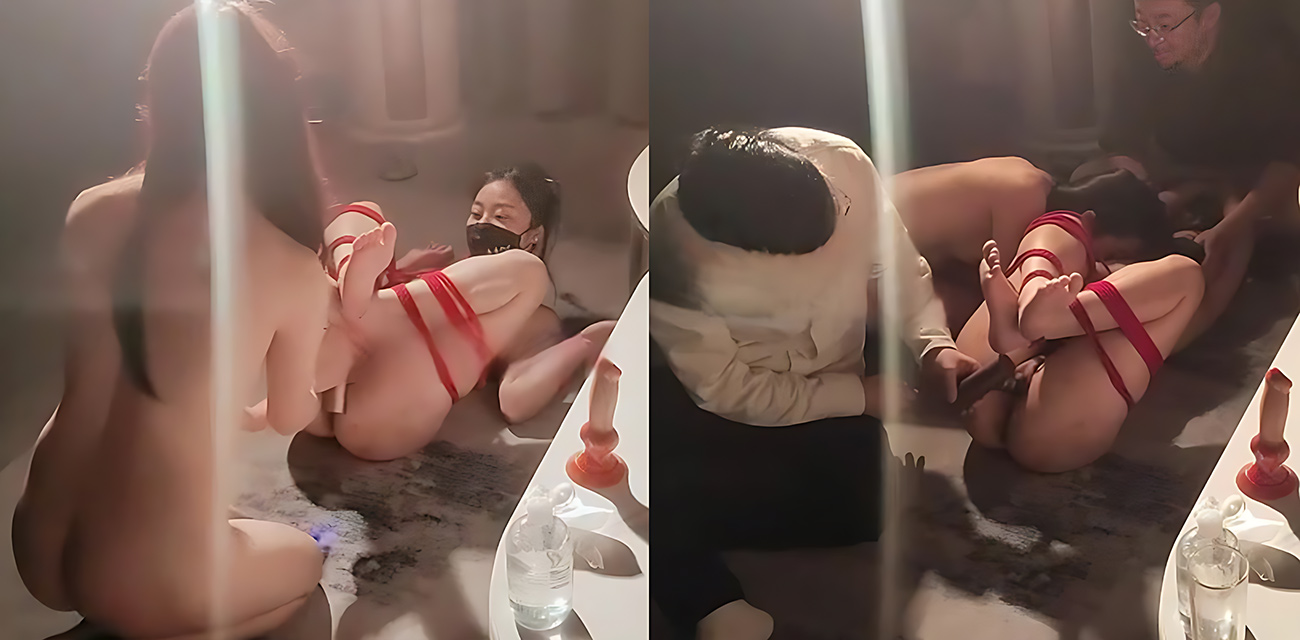 重庆调教大神 永夜DS 双飞捆绑奴下奴母狗特训 淫穴喷水强制高潮 - 网红主播