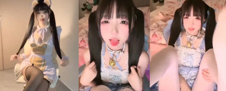 抖音微博160万粉丝高颜值萌妹佐佐酱会员群定制福利视频流出