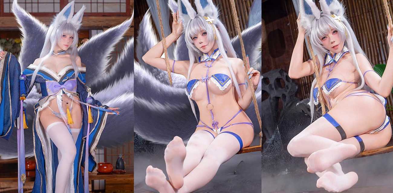 推特福利姬 Yiko湿润兔 Cosplay碧蓝航线白丝玉足写真 看得心跳加速欲火焚身