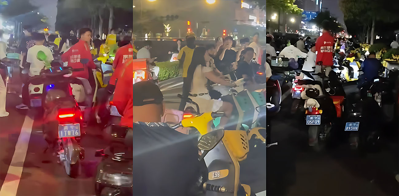 广西南宁小骚妇舌战群雄 单挑多人对骂被围得水泄不通 场面失控差点封路