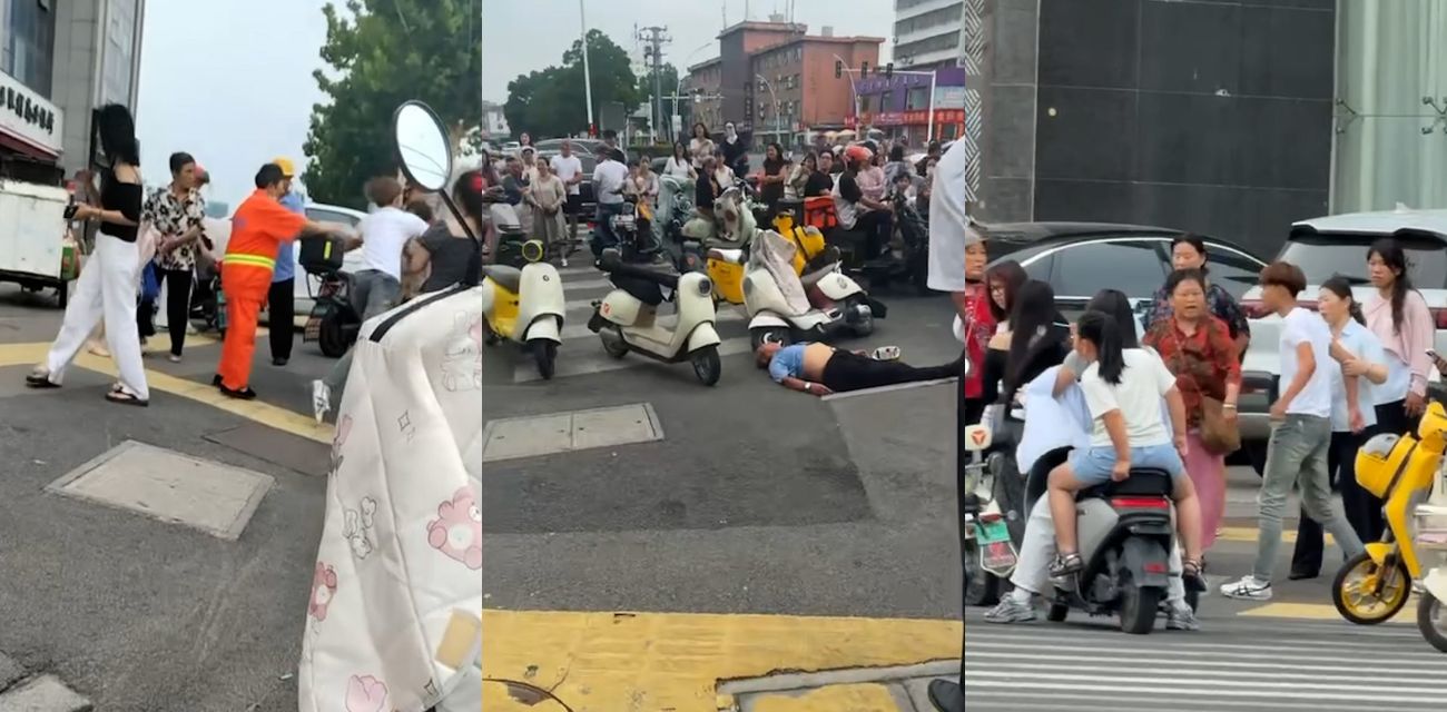 徐州丰县精神小伙锦江大厦门口一脚踢死老头事件 老头重重倒在路口 小伙子这一脚很值钱啊！ - 社会奇闻