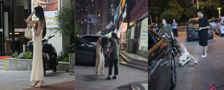 逆天伦理大瓜正妻当街抓歼羞辱小三跳河正妻上吊