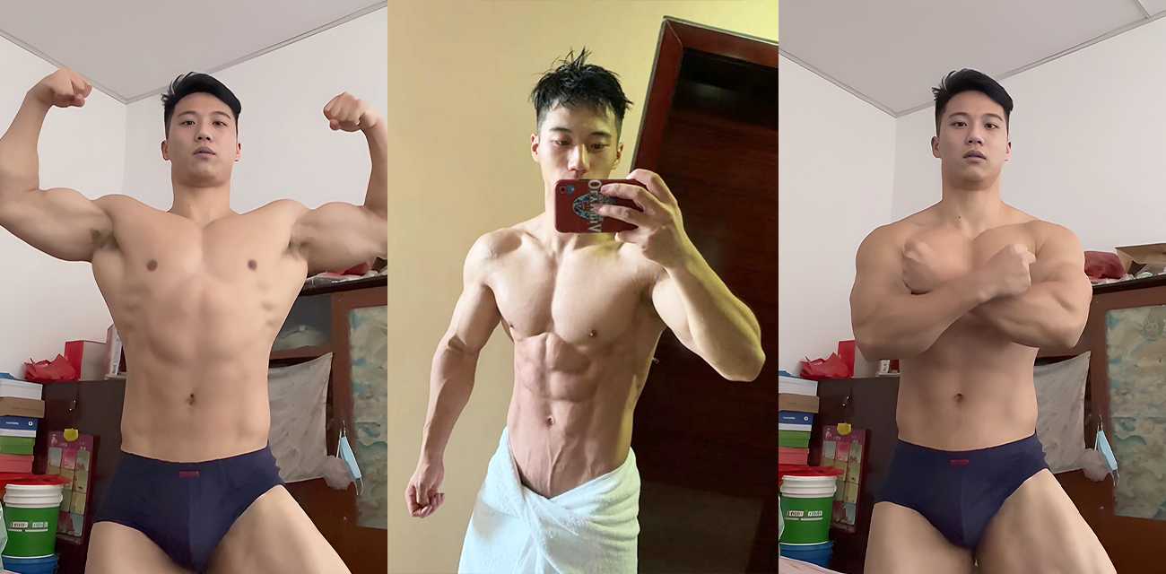 武汉体院健美冠军肌肉男 卖身给金主狂操10小时 男男花式爆菊够刺激
