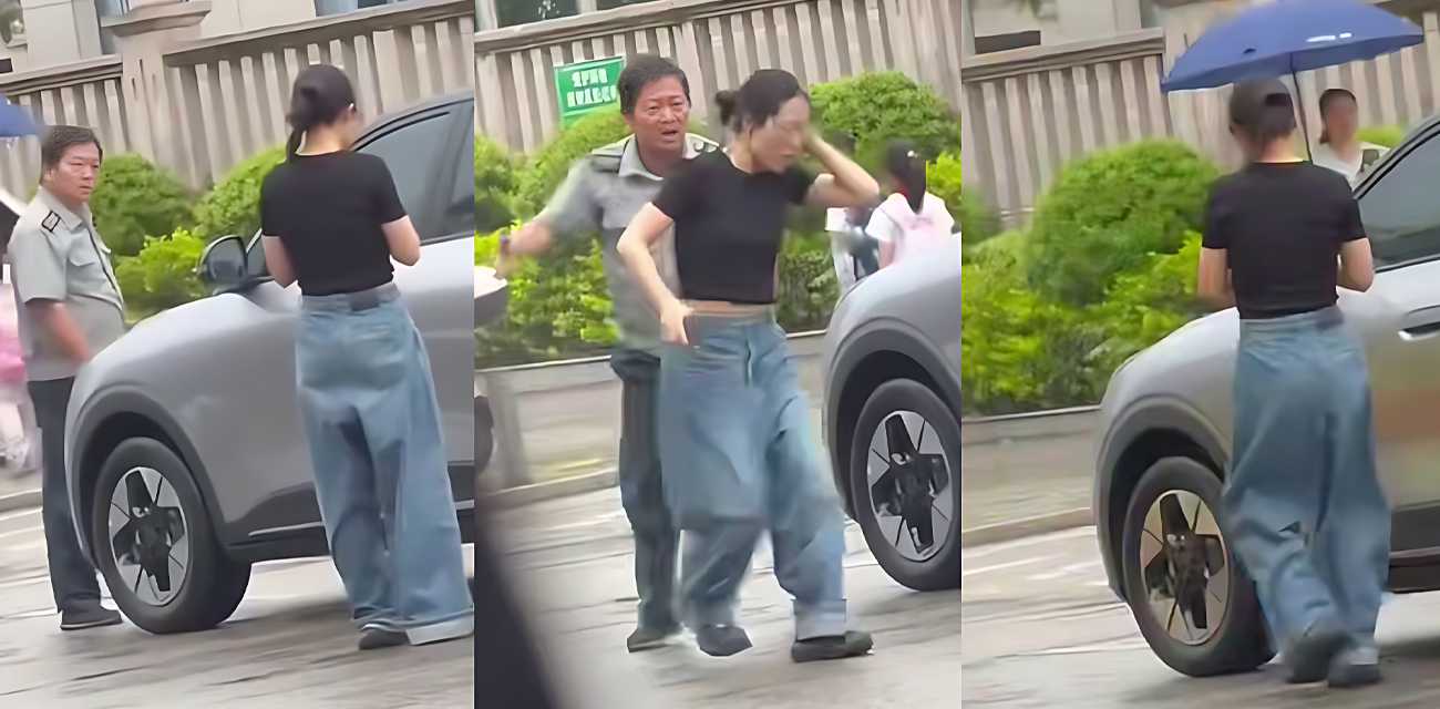福建三明永安发生打人事件 女司机遭保安现场掌掴 场面激烈引发众人围观