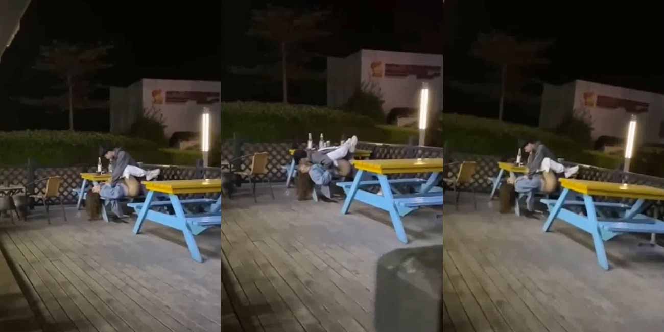 福建厦门RUOS便利店门口 小哥淫虫上脑 当众强奸醉酒女 狂野一幕令人瞠目结舌！