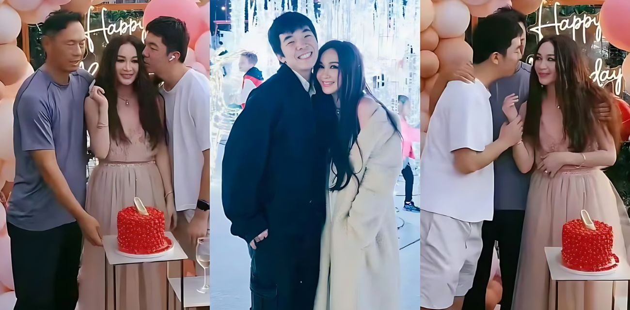 香港知名艺人 温碧霞 59岁生日现场遭养子强吻 当众暧昧乱伦毫无母子界限！