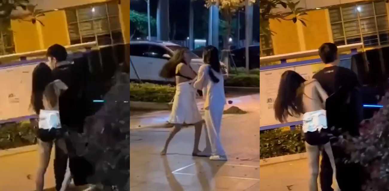 东莞上沙中山北路车震抓奸 老公跟小三在车里疯狂做爱 老婆收到预警直接杀到现场 撕逼开打！