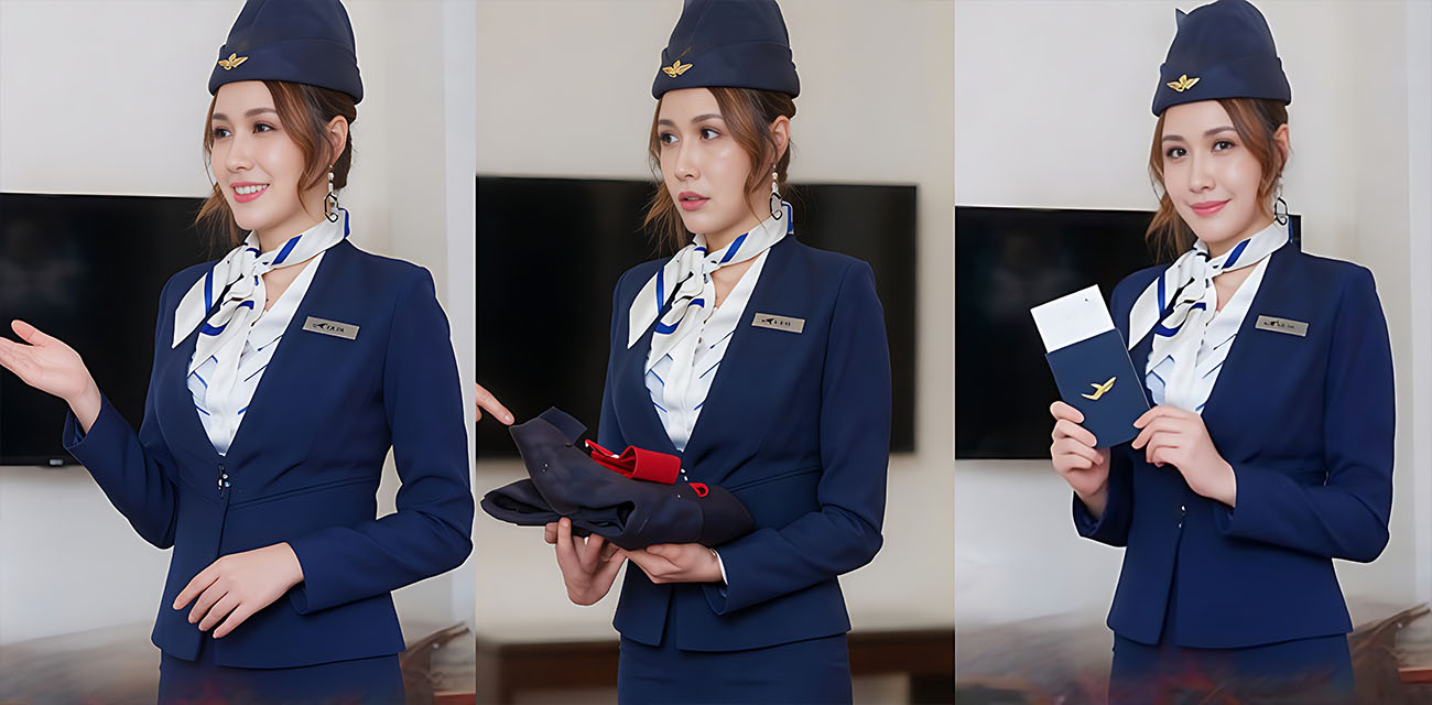 麻豆传媒映画 艾悠与艾熙 蓝天航空黑丝空姐 升迁性爱调教 巨乳双飞！ - 直播福利