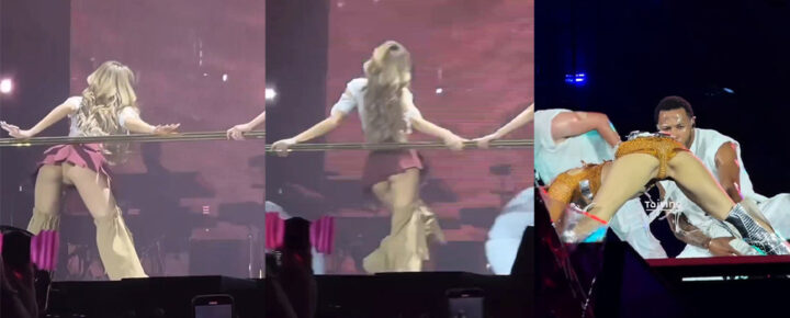 韩国顶级女团blackpink成员lisa高雄演唱会上演底裤消失术