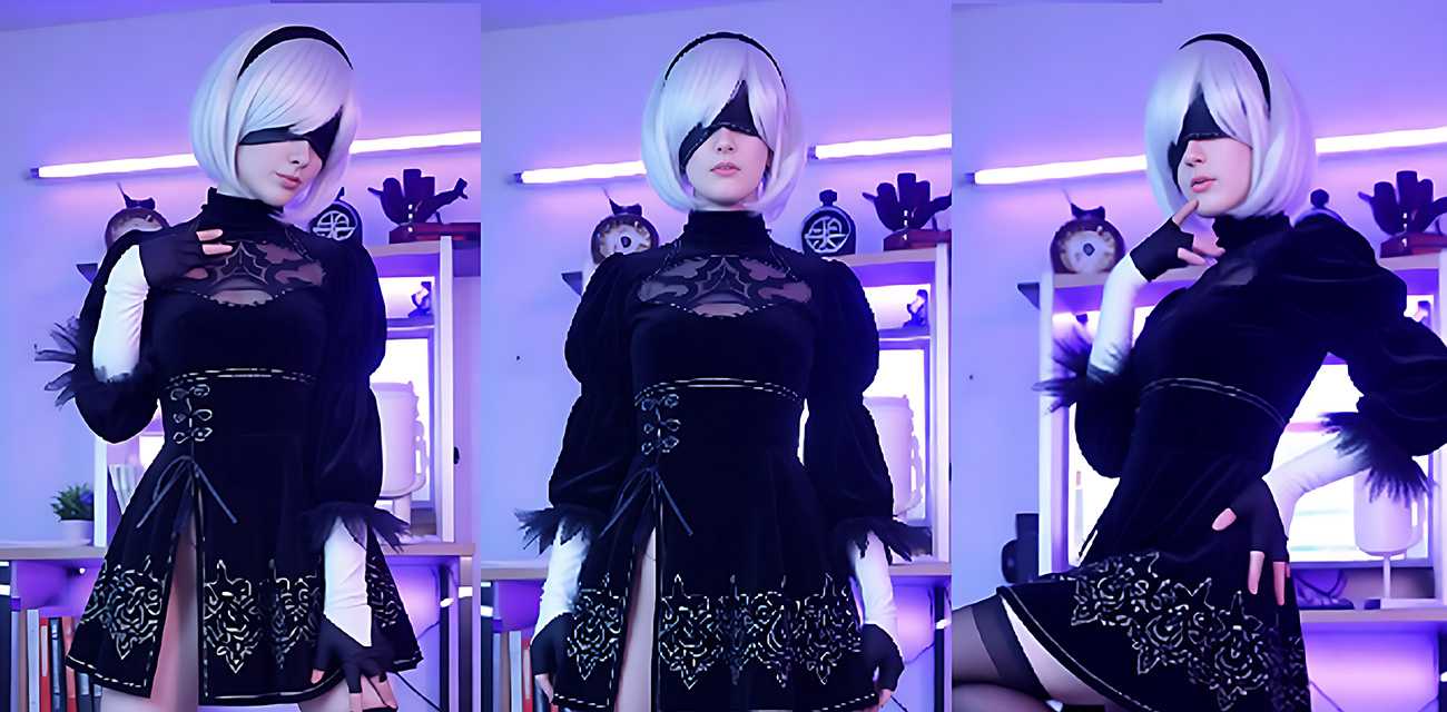 推特网黄 MissMoons COS尼尔机械纪元2B狂野性爱 深喉口交啪啪猛干欲罢不能