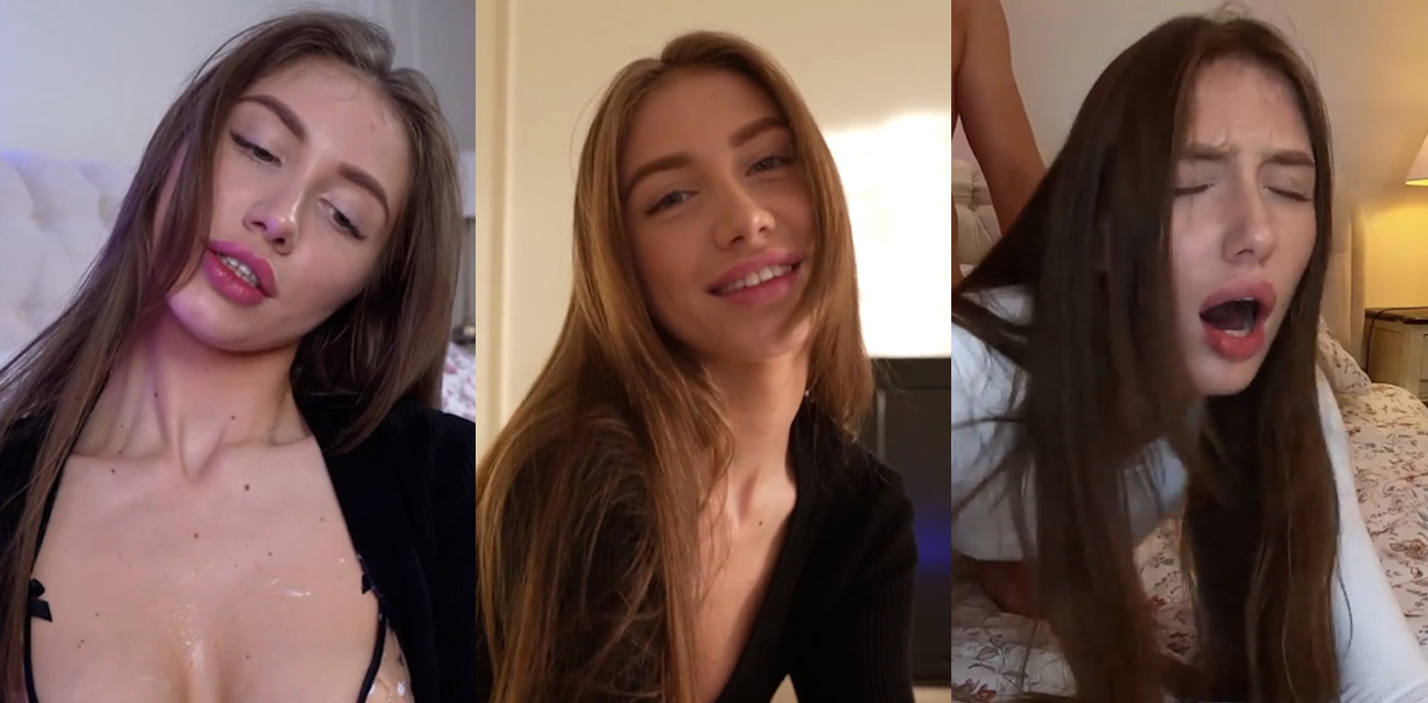 欧美金发女网黄EmiliaBunny大尺度性爱视频合集 性感蜜桃臀被白男后入打桩
