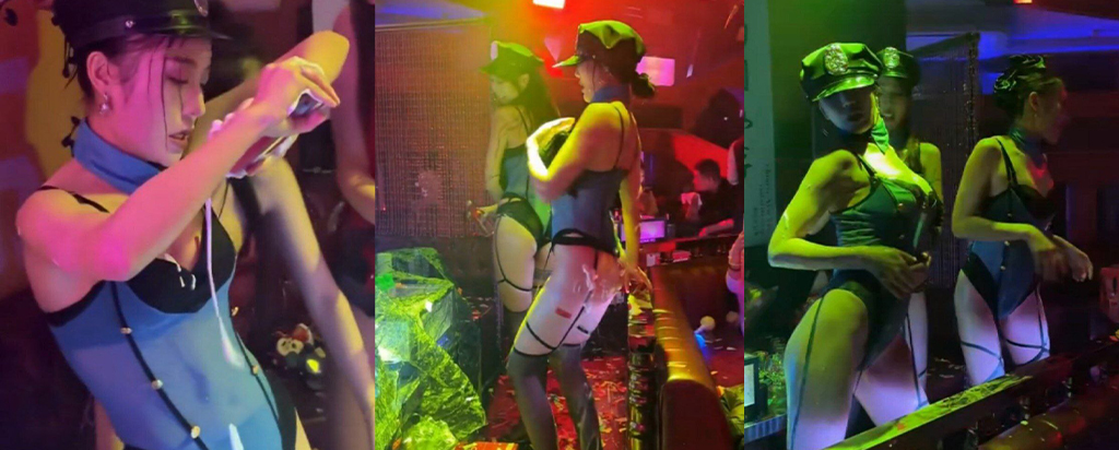 又是羡慕富哥的一天杭州顶级夜店视频流出曝光情趣女神湿身诱惑