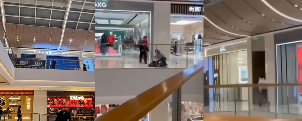 南昌万象城突发伤人事件男子手持利器重伤路人