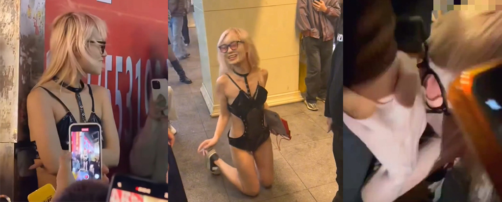 湖南长沙解放西五一广场妖娆女子当众热舞吃鸡最全视角