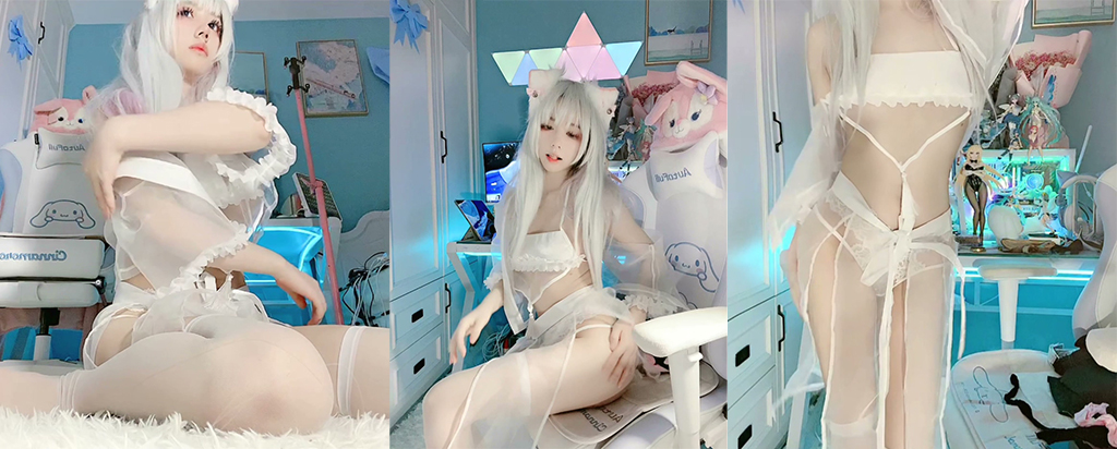 400万粉丝抖音快手二次元嫩妹佳佳拖把定制猫耳少女福利视频流出