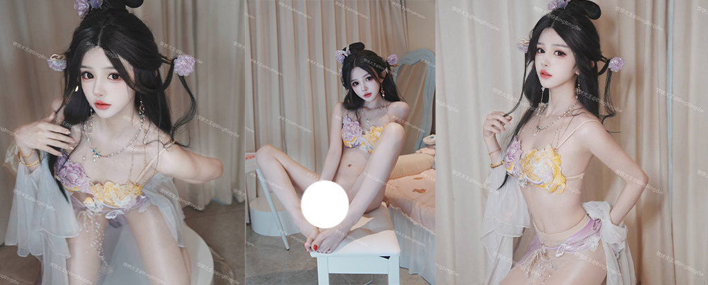 微博推特高颜值福利姬饼饼大王定制cos作品流出