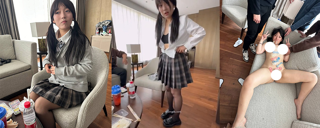 很黄很暴力安徽马鞍山学院女神冯欣果下海拍片1v4多人运动