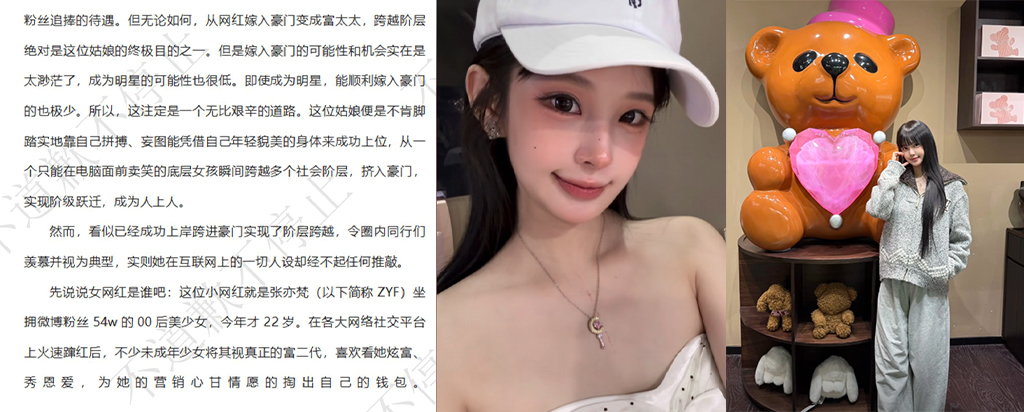 200超长PPT揭秘抖音微博百万粉丝豪门女张亦梵