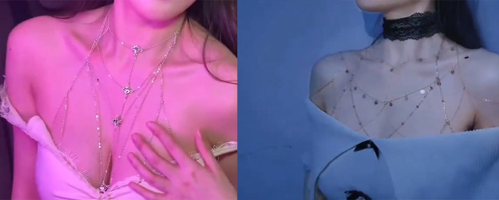 抖音锁骨链匈链变装再度掀起热浪各路网黄争相斗艳